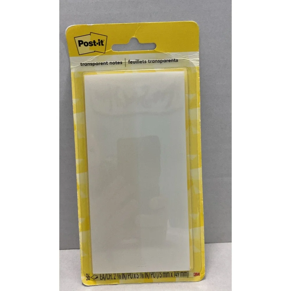 3m 636TRSPT Transparent‎ Notes, 2.88